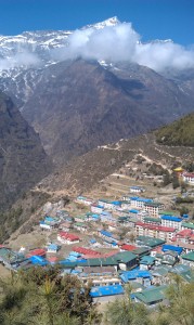 Namche from above. Photo credit: Kevin Cordova